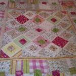 Patchwork quilt lap quilt s..
