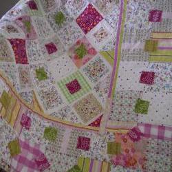 Patchwork quilt lap quilt sweetshop colours girls patchwork quilt wall hanging crib quilt