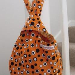 shoulder bag tote bag shopping bag reversible sewing bag knitting bag casual bag two for one