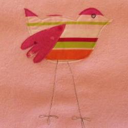 Baby blanket pink baby girls blanket with birds toddler blanket stroller blanket car seat blanket crib blanket play mat